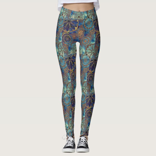 Leggings Modelo del grunge del arte (Anverso)
