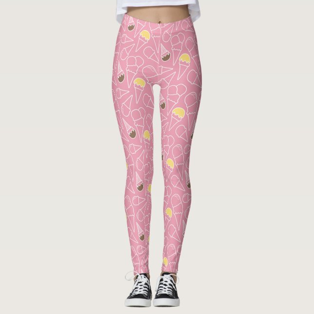 Leggings Modelo del helado del verano (Anverso)