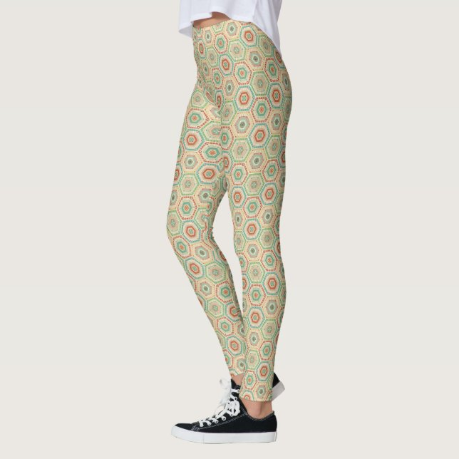 Leggings Modelo del hexágono del sudoeste del paso el | de (Izquierda)