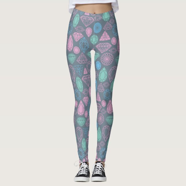 Leggings Modelo del icono de la piedra preciosa (Anverso)