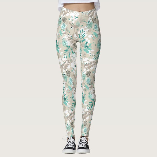 Leggings Modelo del jardín (Anverso)