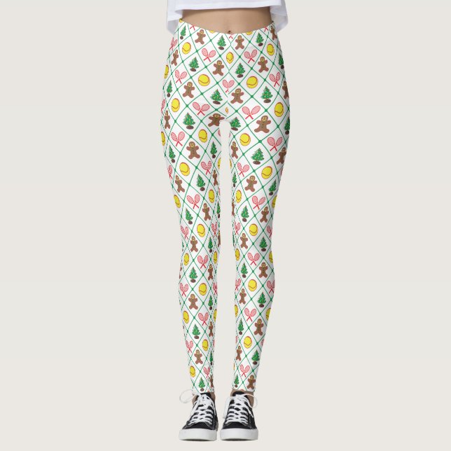 Leggings Modelo del navidad del tenis (Anverso)