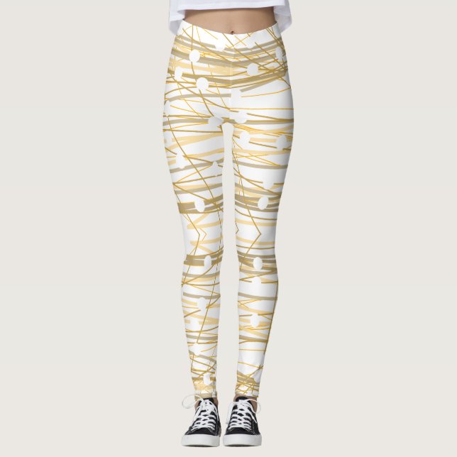 Leggings Modelo del oro blanco (Anverso)