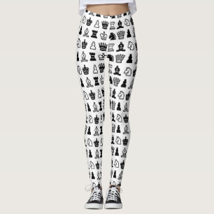 Leggings Modelo del pedazo de ajedrez