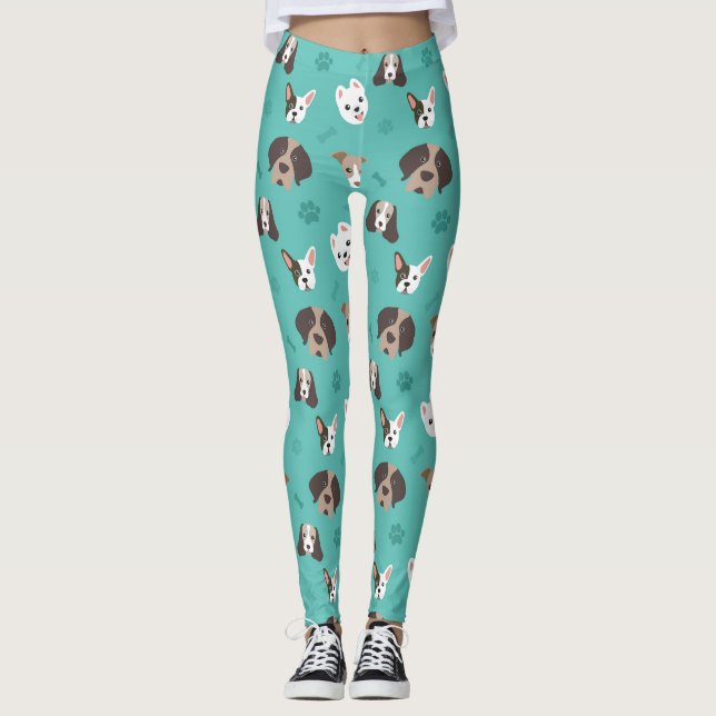 Leggings Modelo del perro (Anverso)