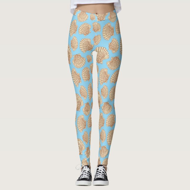 Leggings Modelo del Seashell del estilo del vintage (Anverso)