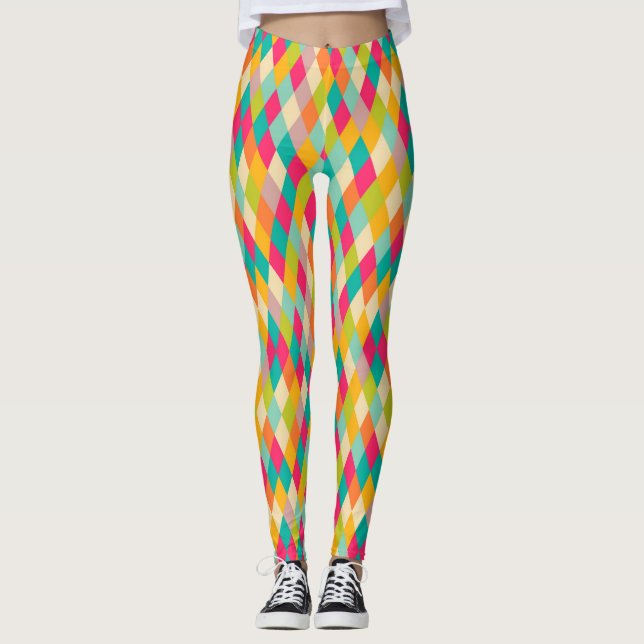 Leggings Modelo del vintage del Harlequin (Anverso)