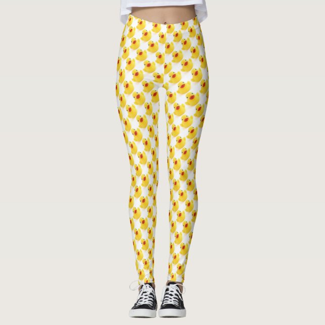 Leggings Modelo Ducky de goma amarillo (Anverso)
