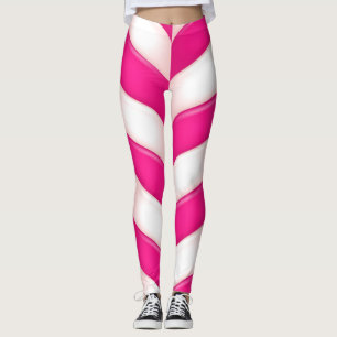 Leggings Modelo dulce rosado lindo del bastón de caramelo
