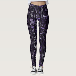 Leggings Modelo egipcio Amethyst y de plata de los
