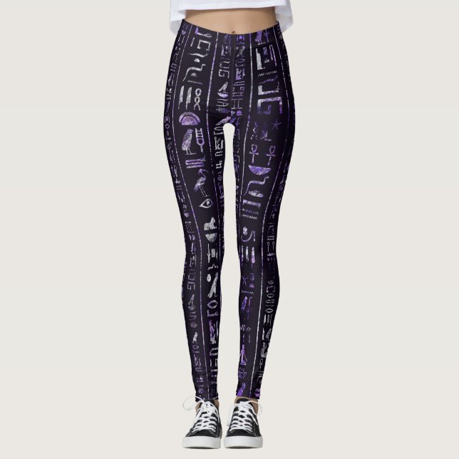 Leggings Modelo egipcio Amethyst y de plata de los (Anverso)