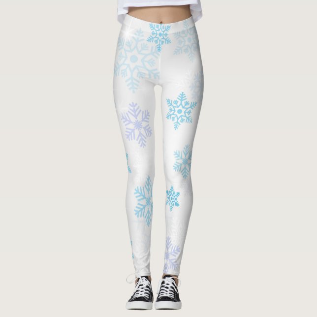 Leggings Modelo elegante del copo de nieve (Anverso)