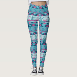 Leggings Modelo estupendo de los pescados y del velero de
