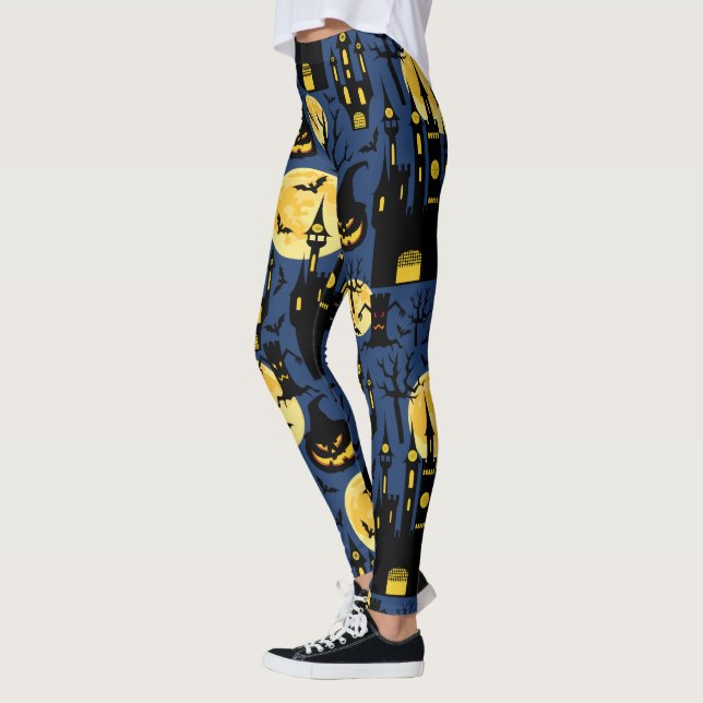Leggings Modelo fantasmagórico de la casa encantada de (Izquierda)