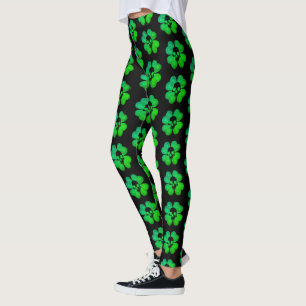 Leggings Modelo fantasmagórico del trébol del cráneo