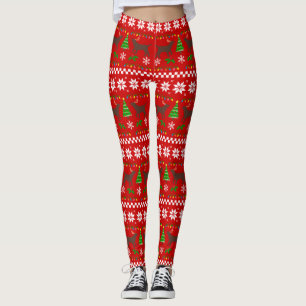 Leggings Modelo feo del navidad de las astas de Labrador