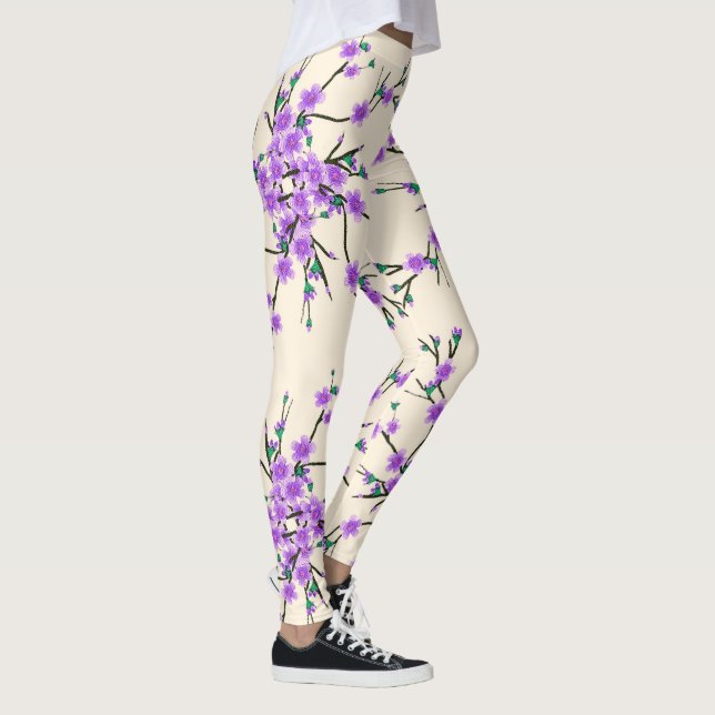 Leggings modelo floral de la primavera (Derecha)