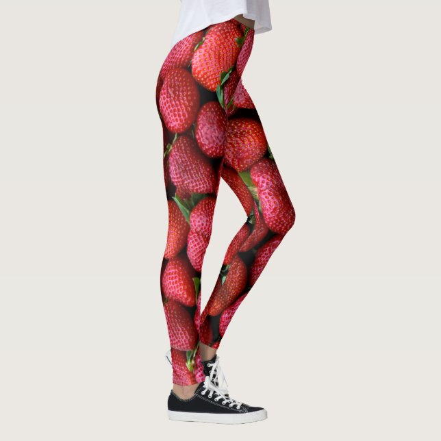 Leggings Modelo fotográfico de las fresas jugosas (Derecha)
