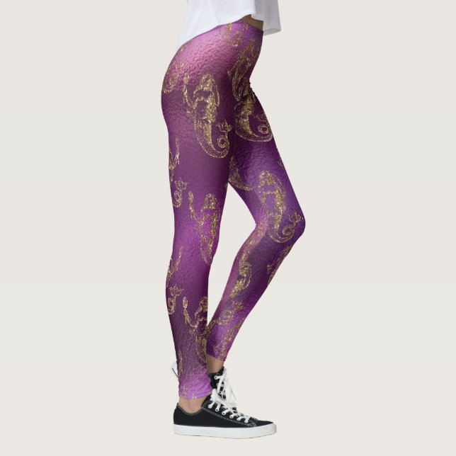 Leggings modelo fresco del rosa del verde azul del (Derecha)