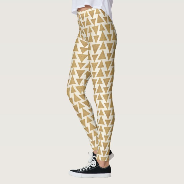 Leggings Modelo geométrico de Geo del oro al aire libre del (Izquierda)