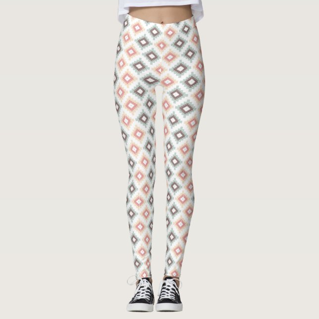 Leggings Modelo geométrico en estilo azteca (Anverso)