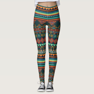 Leggings Modelo geométrico inspirado africano