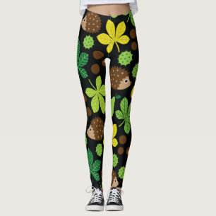 Leggings Modelo inconsútil de las castañas y del erizo
