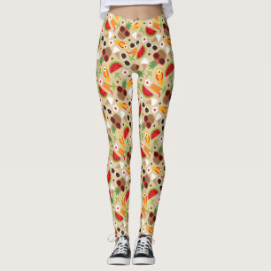 Leggings Modelo inconsútil de las vacaciones tropicales