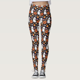Leggings Modelo lindo de Halloween del fantasma, de la