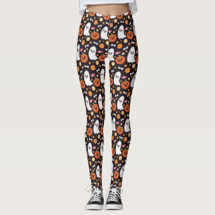 Leggings Modelo lindo de Halloween del fantasma, de la