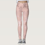 Leggings Modelo lindo del hombre de pan de jengibre del oro<br><div class="desc">Modelo del hombre de pan de jengibre del navidad en falso oro color de rosa</div>