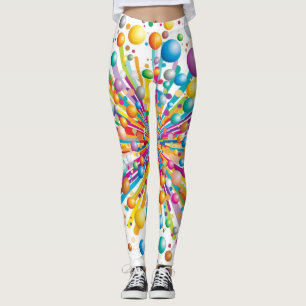 Leggings Modelo loco enrrollado de la impresión explosiva