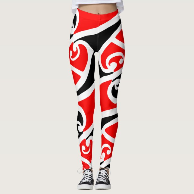 Leggings Modelo maorí 2 de Kowhaiwhai (Anverso)