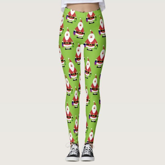 Leggings Modelo moderno de Santa del navidad
