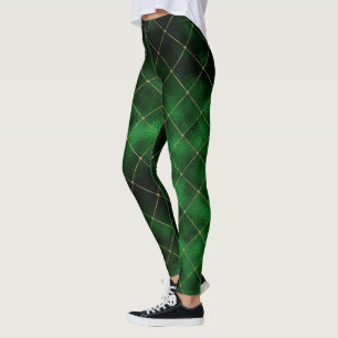 Leggings Modelo moderno elegante del cuadrado del diamante