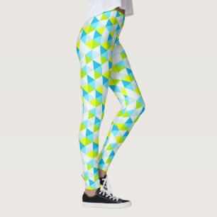 Leggings Modelo moderno geométrico de los triángulos verdes
