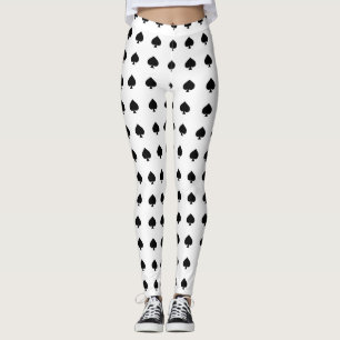 Leggings modelo negro de la espada en blanco
