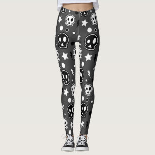 Leggings Modelo oscuro enrrollado del cráneo