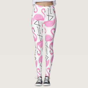 Leggings Modelo pintado rosa del flamenco