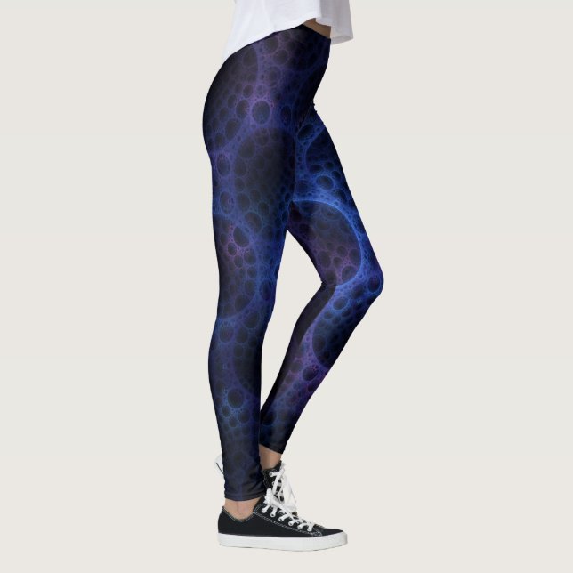 Leggings Modelo poroso azul y púrpura (Derecha)