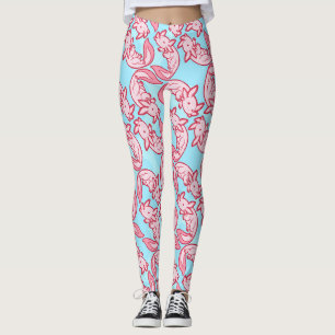 Leggings Modelo rosado Chido del Axolotl de Chibi