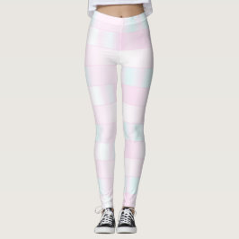Leggings Modelo rosado iridiscente de la raya