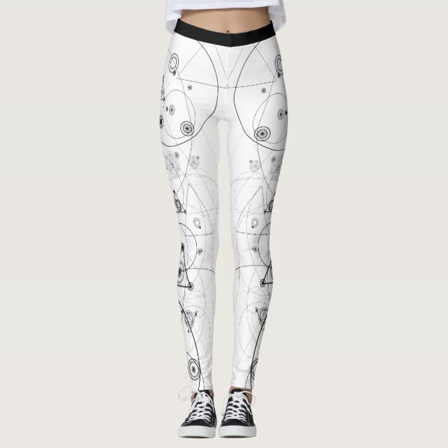 Leggings Modelo sagrado de la geometría (Anverso)