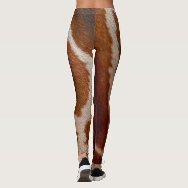 Leggings Modelo salvaje del estampado de animales de la (Reverso)