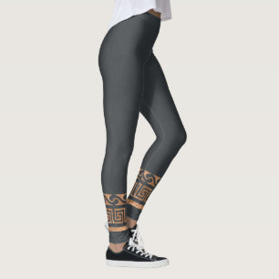 Leggings Modelo simétrico del oro del oro rústico del