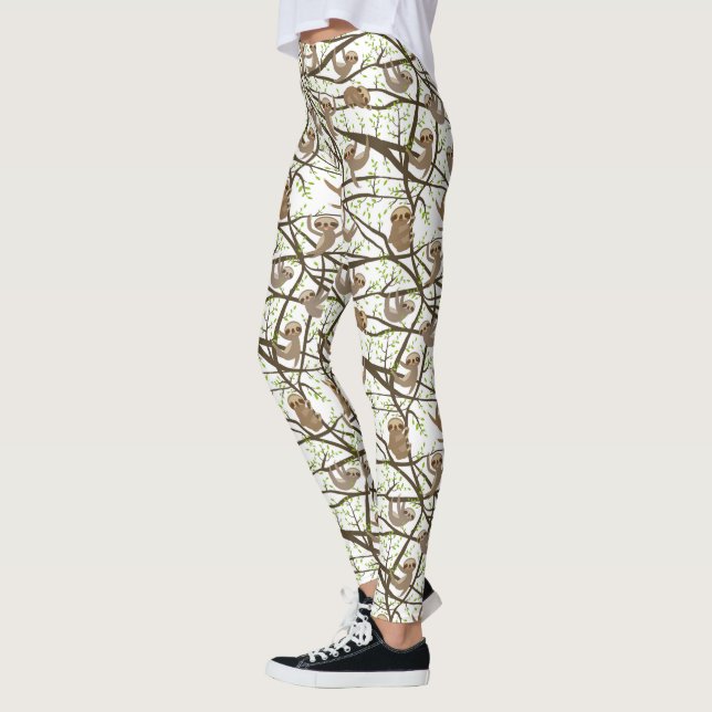 Leggings Modelo sonriente de la pereza (Izquierda)