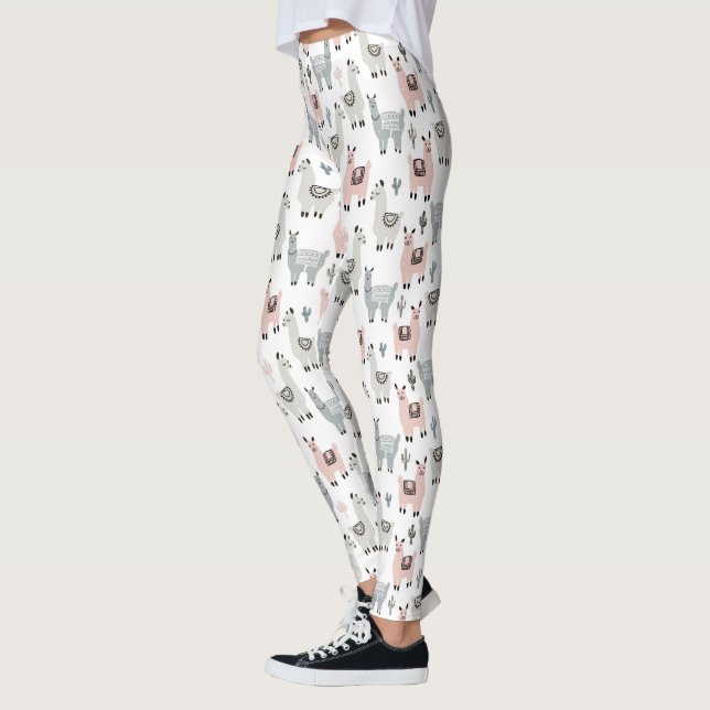 Leggings Modelo sonriente de las llamas (Izquierda)