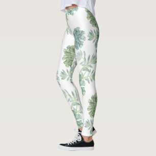 Leggings Modelo suculento de la felicidad el de la planta