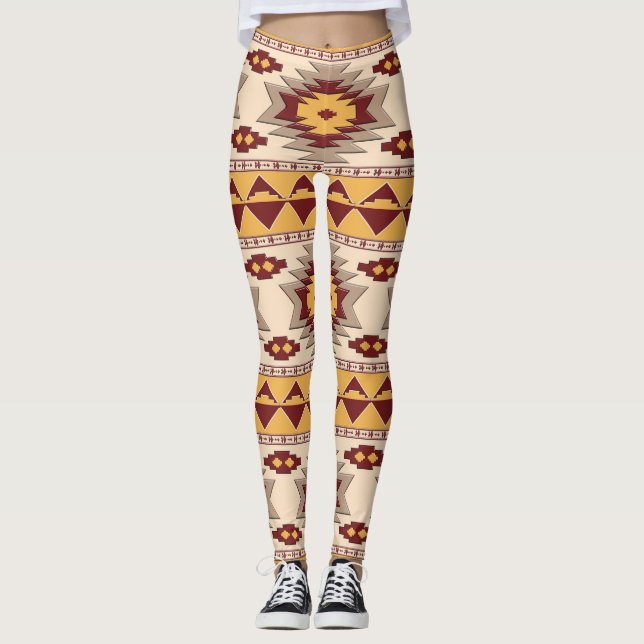 Leggings Modelo tribal al sudoeste (Anverso)