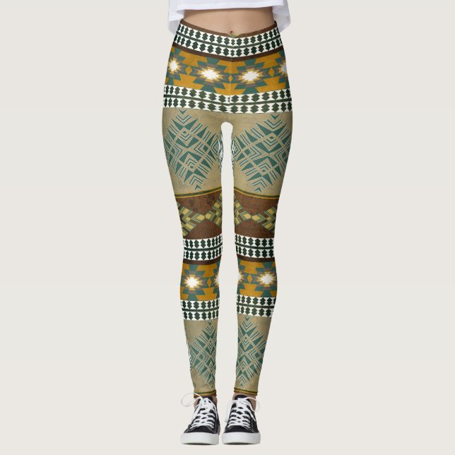 Leggings Modelo tribal al sudoeste (Anverso)